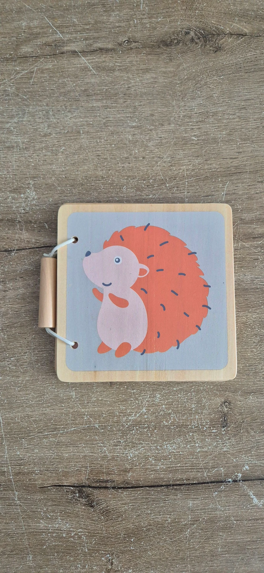 Livre imagier animaux en bois 